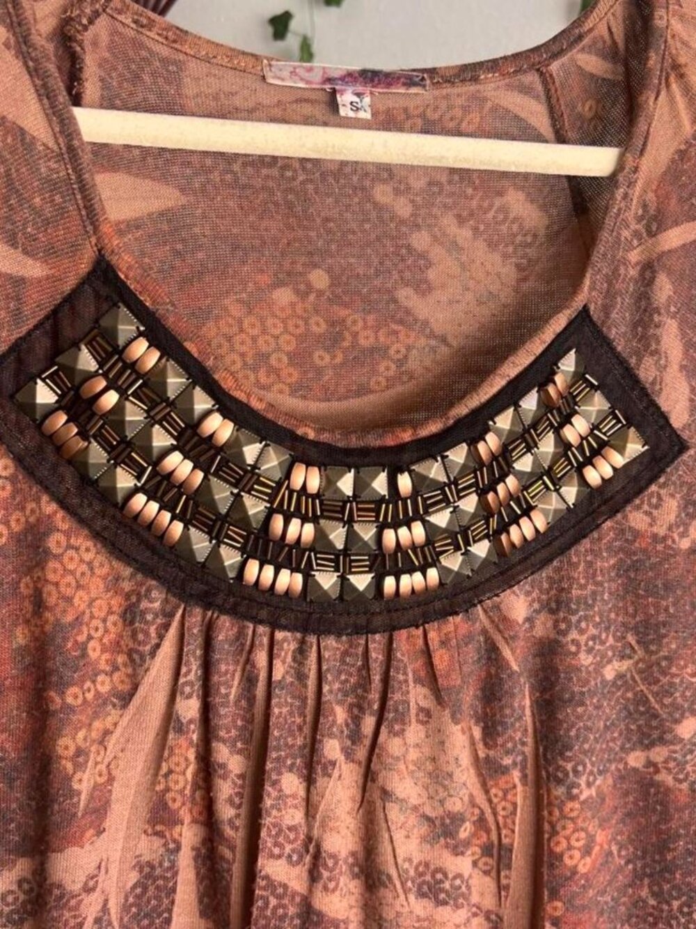 Vintage Y2K Julia's Closet beaded mini dress with beaded scoop neckline - Picture 4 of 4